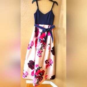 Nights By Teez Me Maxi Floral Dress Juniors Size 0